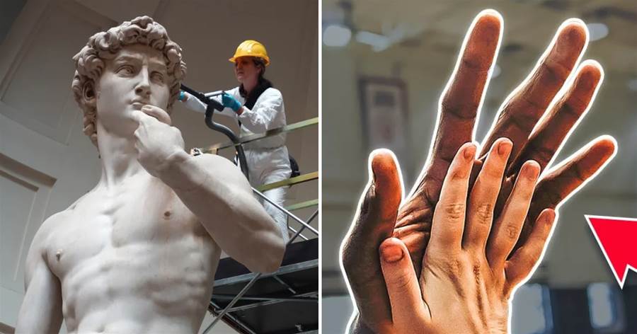 令人驚歎！雕像大衛竟然那麼大，職業籃球運動員的手掌比正常人大一倍，30張活久見的對比照看完姿勢大漲