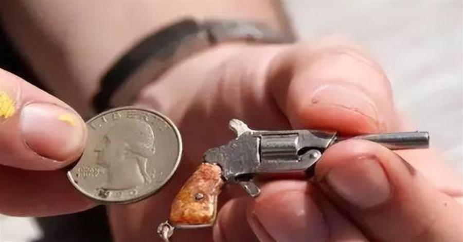 世界最小手槍！比拇指還小卻能一擊致命，價格比肩黃金！