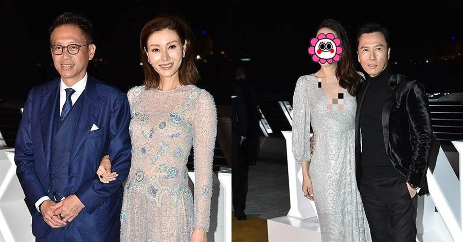 李嘉欣終于遇對手，穿紗裙女神范卻輸陣，甄子丹嬌妻性感裝太搶眼
