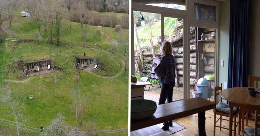 59歲阿姨把房子「埋」在山坡下，住進30㎡穴居小家，鄰居：土撥鼠